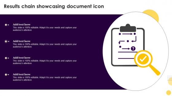 Results Chain Showcasing Document Icon