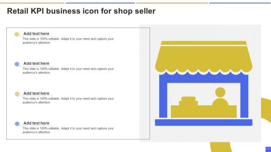 Retail KPI Business Icon For Shop Seller