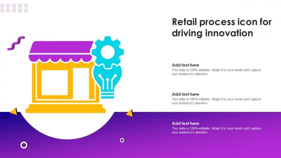 Retail Process Icon For Driving Innovation