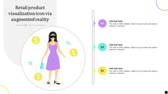 Retail Product Visualization Icon Via Augmented Reality