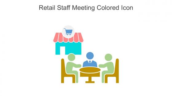 Retail Staff Meeting Colored Icon In Powerpoint Pptx Png And Editable Eps Format