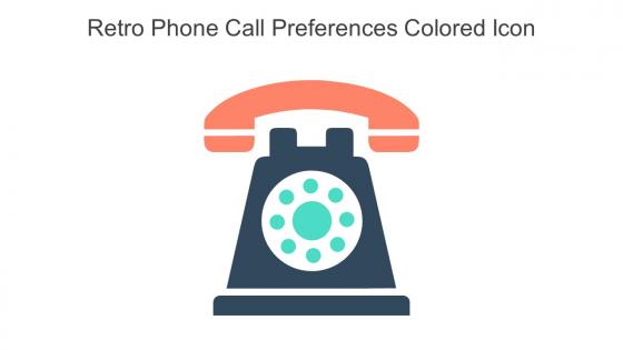 Retro Phone Call Preferences Colored Icon In Powerpoint Pptx Png And Editable Eps Format