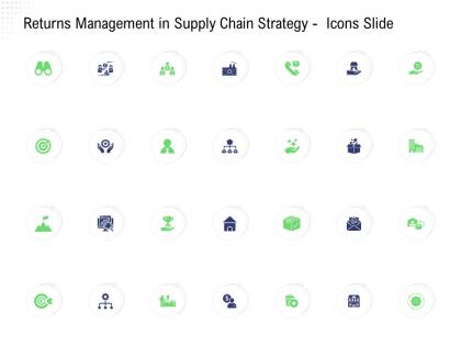 Returns management in supply chain strategy icons slide ppt powerpoint presentation good