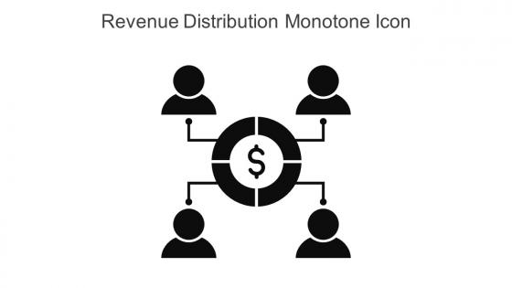 Revenue Distribution Monotone Icon In Powerpoint Pptx Png And Editable Eps Format