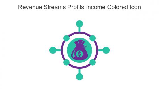 Revenue Streams Profits Income Colored Icon In Powerpoint Pptx Png And Editable Eps Format