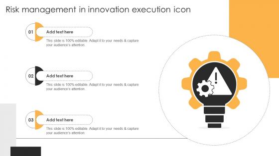 Risk Management In Innovation Execution Icon