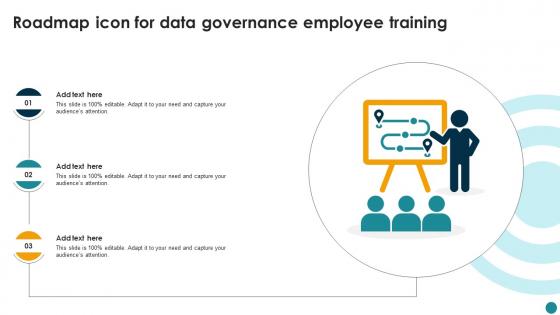 Roadmap Icon For Data Governance Employee Training