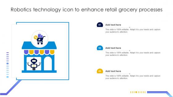 Robotics Technology Icon To Enhance Retail Grocery Processes