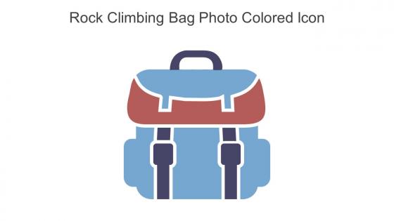 Rock Climbing Bag Photo Colored Icon In Powerpoint Pptx Png And Editable Eps Format