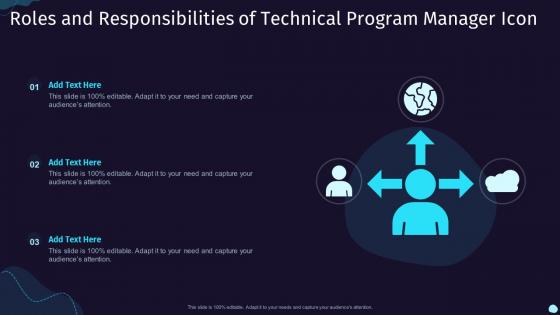 Roles And Responsibilities Of Technical Program Manager Icon