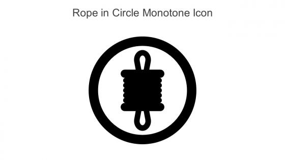 Rope In Circle Monotone Icon In Powerpoint Pptx Png And Editable Eps Format