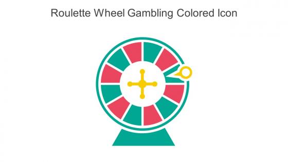 Roulette Wheel Gambling Colored Icon In Powerpoint Pptx Png And Editable Eps Format
