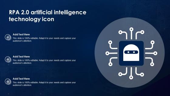 RPA 2 0 Artificial Intelligence Technology Icon