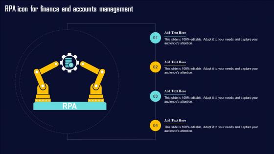 RPA Icon For Finance And Accounts Management