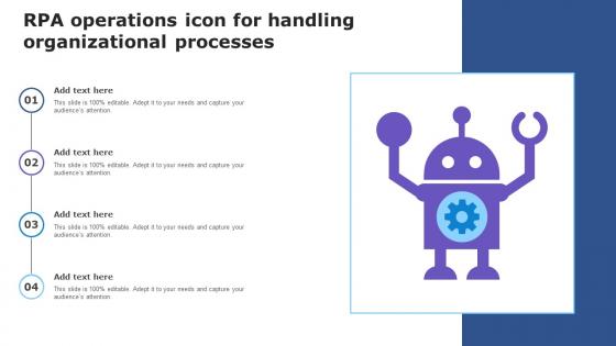 RPA Operations Icon For Handling Organizational Processes
