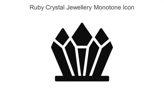 Ruby Crystal Jewellery Monotone Icon In Powerpoint Pptx Png And Editable Eps Format