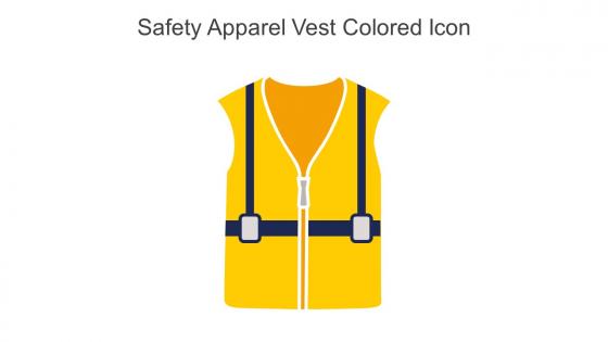 Safety Apparel Vest Colored Icon In Powerpoint Pptx Png And Editable Eps Format