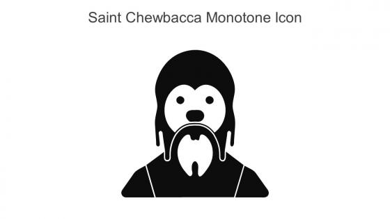 Saint Chewbacca Monotone Icon In Powerpoint Pptx Png And Editable Eps Format