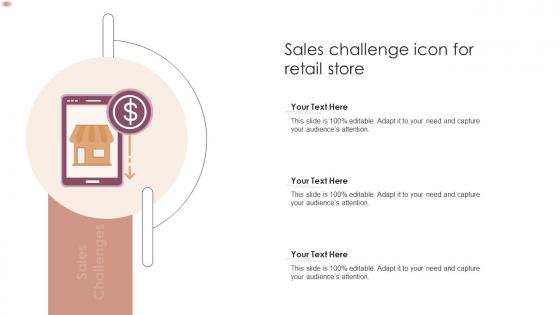 Sales Challenge Icon For Retail Store