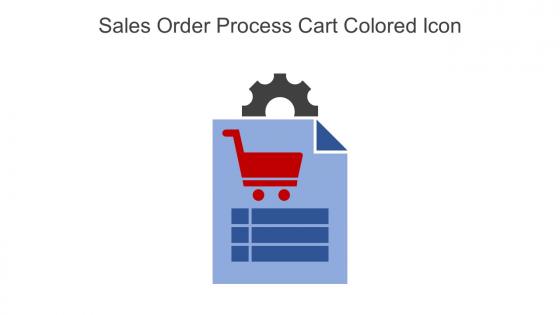 Sales Order Process Cart Colored Icon In Powerpoint Pptx Png And Editable Eps Format