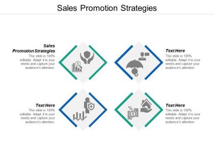 Sales promotion strategies ppt powerpoint presentation icon format cpb