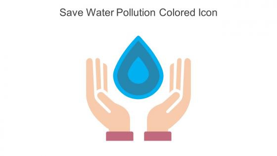 Save Water Pollution Colored Icon In Powerpoint Pptx Png And Editable Eps Format