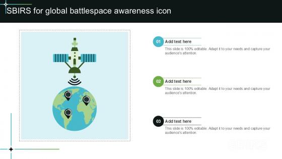 SBIRS For Global Battlespace Awareness Icon Ppt Example