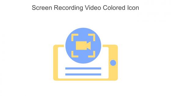 Screen Recording Video Colored Icon In Powerpoint Pptx Png And Editable Eps Format