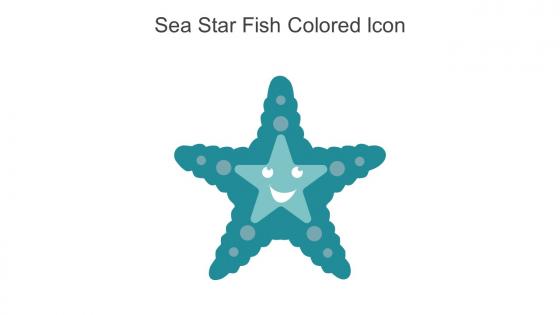 Sea Star Fish Colored Icon In Powerpoint Pptx Png And Editable Eps Format