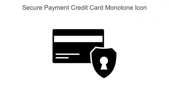 Secure Payment Credit Card Monotone Icon In Powerpoint Pptx Png And Editable Eps Format