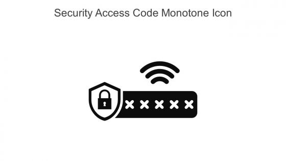 Security Access Code Monotone Icon In Powerpoint Pptx Png And Editable Eps Format