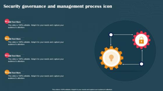 Security Governance And Management Process Icon