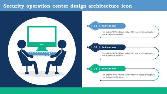 Security Operation Center Design Architecture Icon Ppt Example