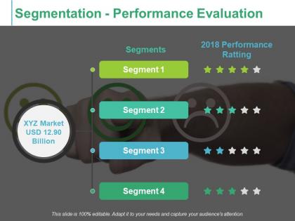 Segmentation performance evaluation performance ratting ppt icon skills