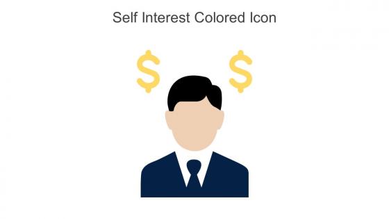 Self Interest Colored Icon In Powerpoint Pptx Png And Editable Eps Format