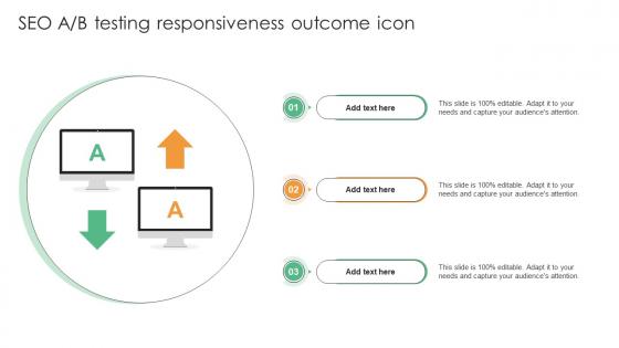 SEO A B Testing Responsiveness Outcome Icon Ppt Powerpoint