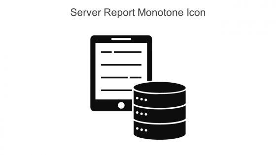 Server Report Monotone Icon In Powerpoint Pptx Png And Editable Eps Format