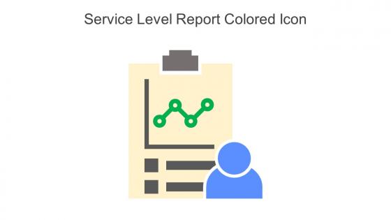 Service Level Report Colored Icon In Powerpoint Pptx Png And Editable Eps Format