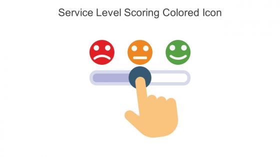 Service Level Scoring Colored Icon In Powerpoint Pptx Png And Editable Eps Format