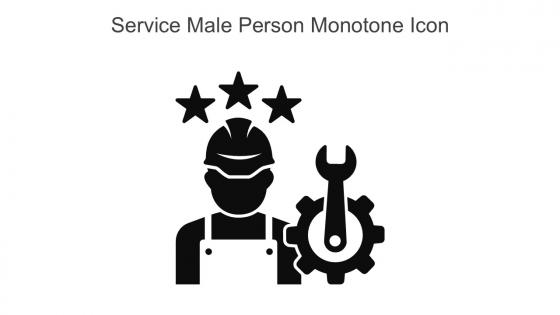 Service Male Person Monotone Icon In Powerpoint Pptx Png And Editable Eps Format