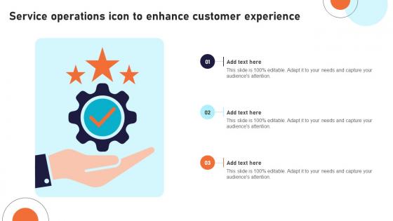 Service Operations Icon To Enhance Customer Experience