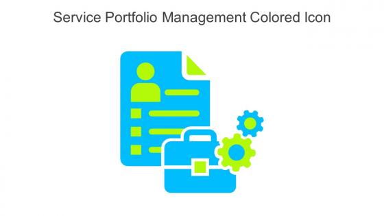 Service Portfolio Management Colored Icon In Powerpoint Pptx Png And Editable Eps Format