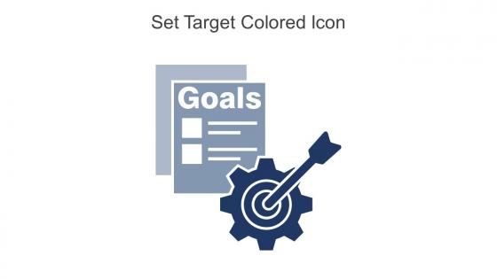 Set Target Colored Icon In Powerpoint Pptx Png And Editable Eps Format