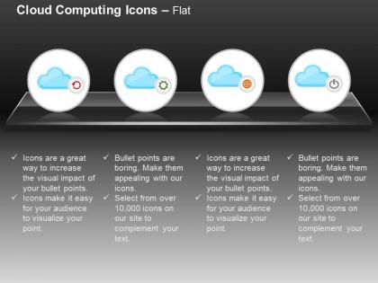 Settings power global cloud computing ppt icons graphics