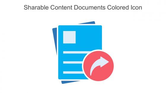 Sharable Content Documents Colored Icon In Powerpoint Pptx Png And Editable Eps Format
