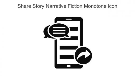 Share Story Narrative Fiction Monotone Icon In Powerpoint Pptx Png And Editable Eps Format