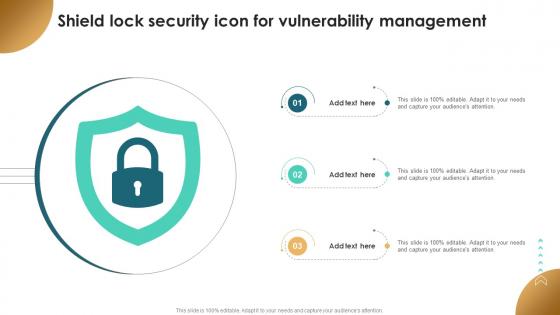 Shield Lock Security Icon For Vulnerability Management