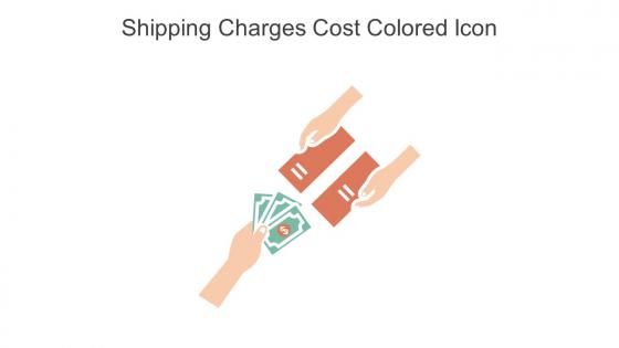 Shipping Charges Cost Colored Icon In Powerpoint Pptx Png And Editable Eps Format