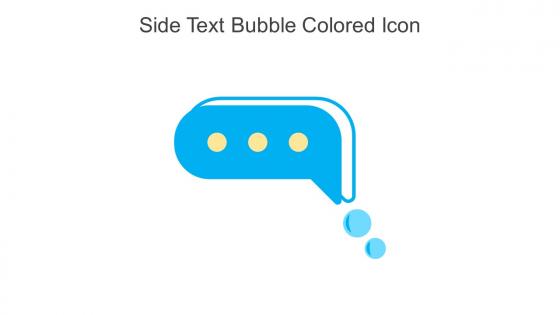 Side Text Bubble Colored Icon In Powerpoint Pptx Png And Editable Eps Format