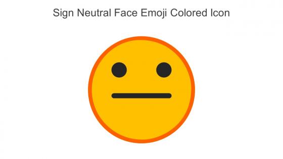 Sign Neutral Face Emoji Colored Icon In Powerpoint Pptx Png And Editable Eps Format